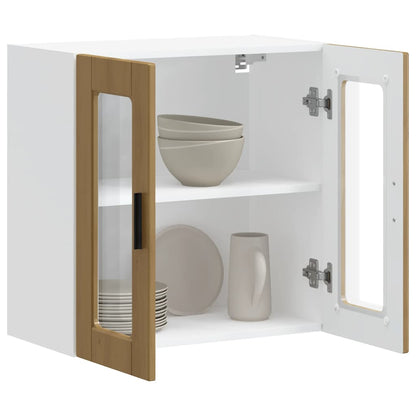 Armário de parede cozinha porta vidro Porto carvalho artesanal