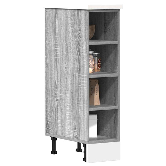 Armário inferior “Riga” 20x44,5x81,5cm cinzento sonoma