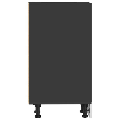 Armário inferior “Riga” 30x44,5x81,5 cm contraplacado preto