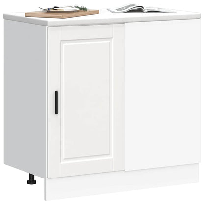 Armário base de cozinha Porto derivados de madeira branco