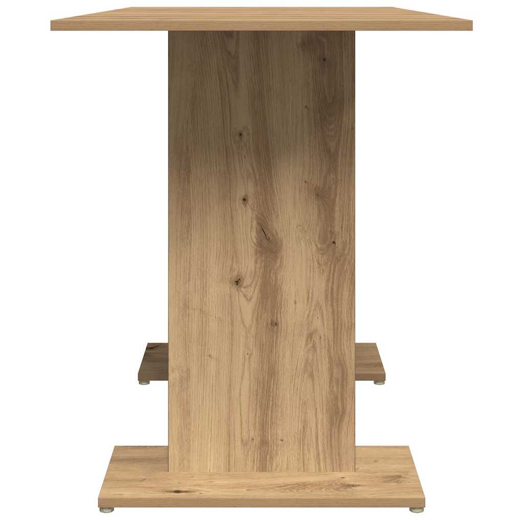 Mesa de jantar 110x60x75cm derivados madeira carvalho artisiano