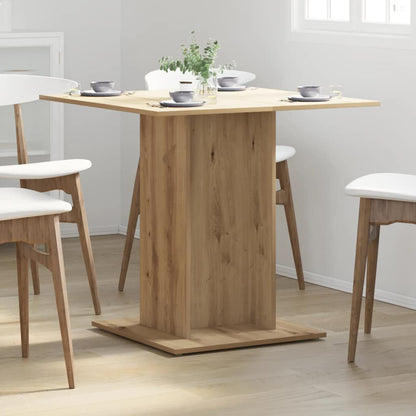 Mesa de jantar 80x80x75 cm derivados madeira carvalho artisiano
