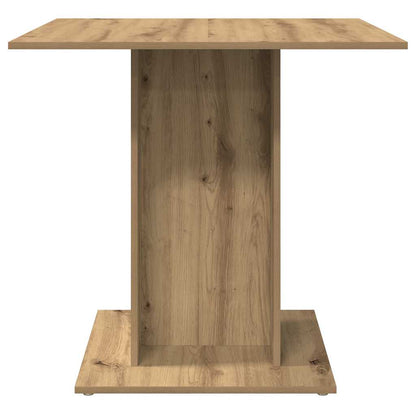 Mesa de jantar 80x80x75 cm derivados madeira carvalho artisiano