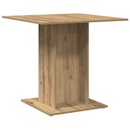 Mesa de jantar 80x80x75 cm derivados madeira carvalho artisiano