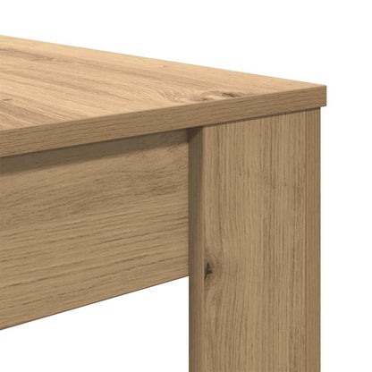 Mesa de jantar 120x60x76cm derivados madeira carvalho artisiano