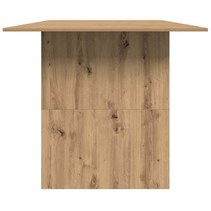 Mesa de jantar 180x90x76cm derivados madeira carvalho artisiano