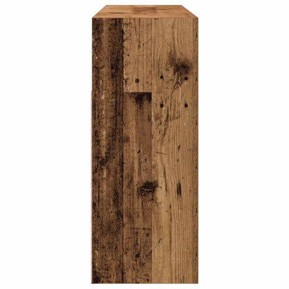 Aparador luzes LED 115,5x30x75 cm deriv. madeira madeira velha
