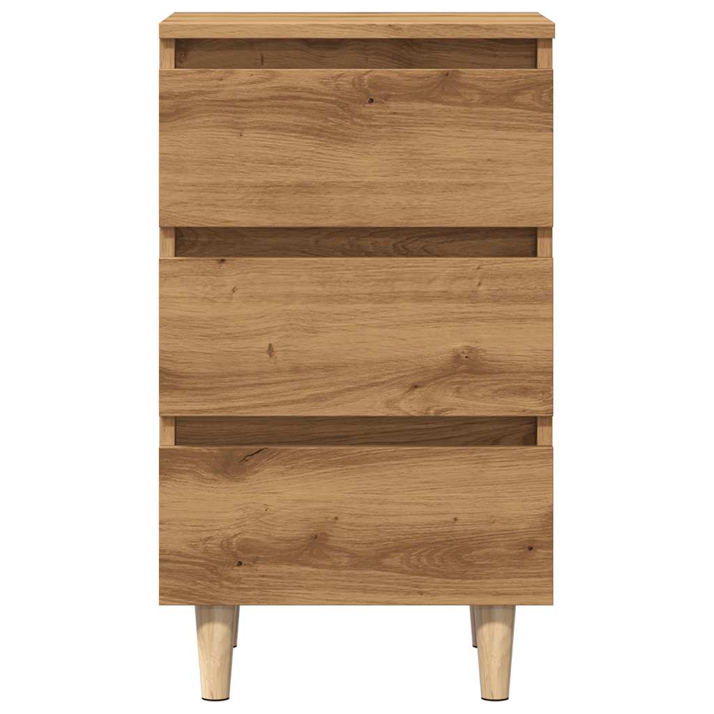 Mesa cabeceira 40x35x69 cm derivados madeira carvalho artisiano