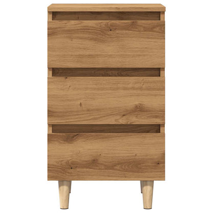 Mesa cabeceira 40x35x69 cm derivados madeira carvalho artisiano