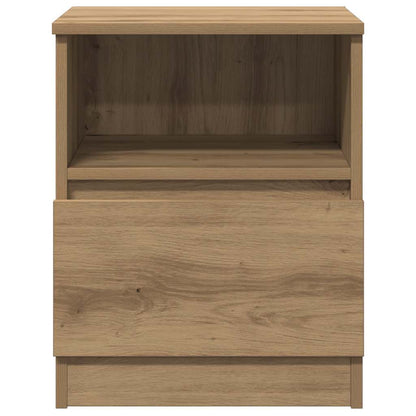 Mesa cabeceira 40x40x50 cm deriv. madeira carvalho artisiano