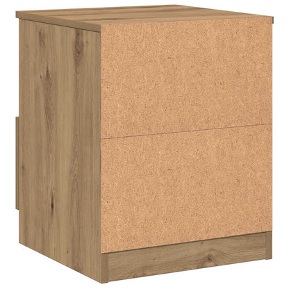 Mesa cabeceira 40x40x50 cm deriv. madeira carvalho artisiano