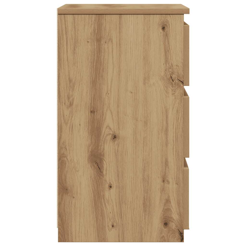 Mesa de cabeceira em carvalho artesanal 40x35x62,5 cm