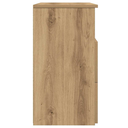 Mesa cabeceira 50x32x60cm derivados madeira carvalho artisiano