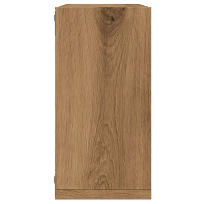 Prateleiras cubo 4 pcs derivados de madeira carvalho artisiano