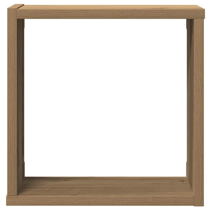 Prateleiras cubo 6 pcs derivados de madeira carvalho artisiano