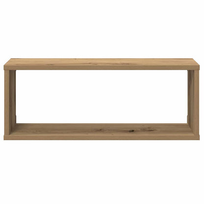 Prateleiras parede cubo 2 pcs deriv. madeira carvalho artisiano