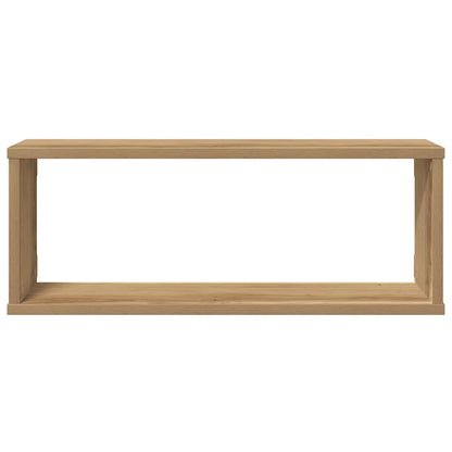 Prateleiras parede cubo 4 pcs deriv. madeira carvalho artisiano