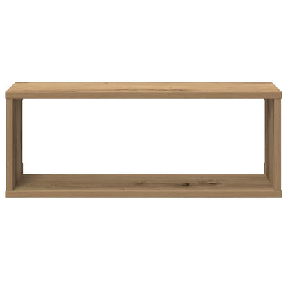 Prateleiras parede cubo 6 pcs deriv. madeira carvalho artisiano