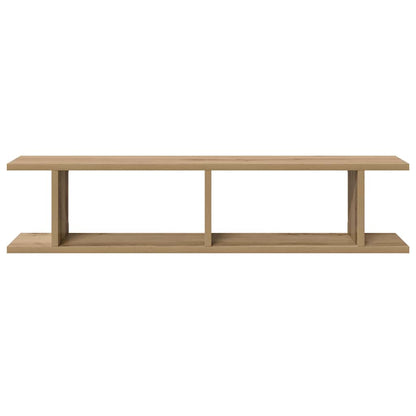 Prateleiras parede 2 pcs deriv. madeira carvalho artisiano