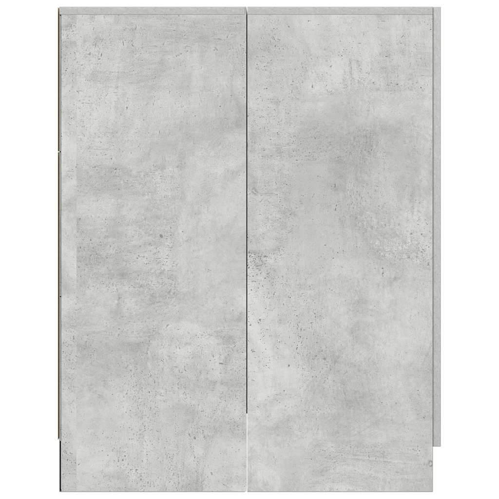 Armário máquina lavar roupa 70,5x71,5x91,5 cm cinzento-cimento