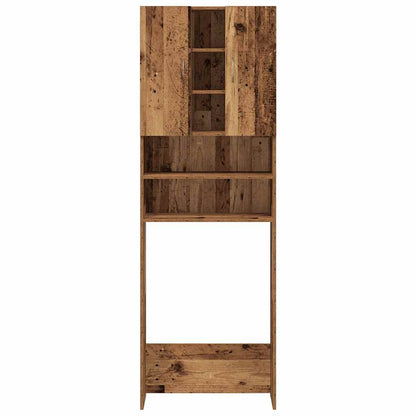 Armário máquina de lavar roupa 64x25,5x190 cm madeira velha