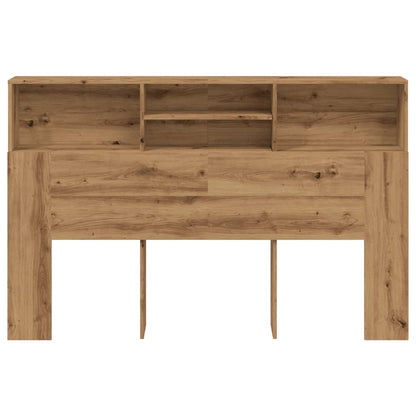 Cabeceira de cama em carvalho artesanal 180x19x103,5 cm, madeira de engenharia
