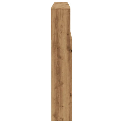 Cabeceira de cama em carvalho artesanal 180x19x103,5 cm, madeira de engenharia