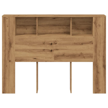 Cabeceira de cama em carvalho artesanal 140x18,5x102,5 cm, madeira de engenharia