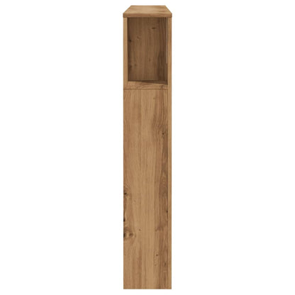 Cabeceira de cama em carvalho artesanal 140x18,5x102,5 cm, madeira de engenharia