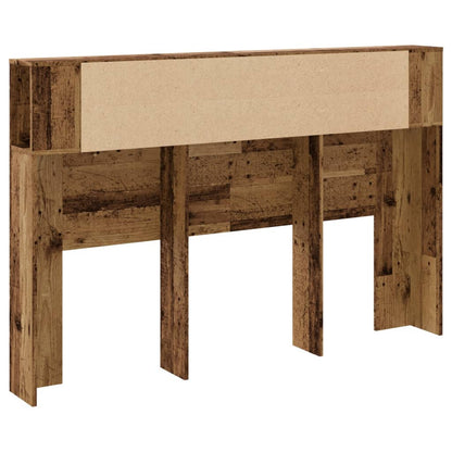 Armário cabeceira 160x18,5x103,5cm deriv. madeira madeira velha