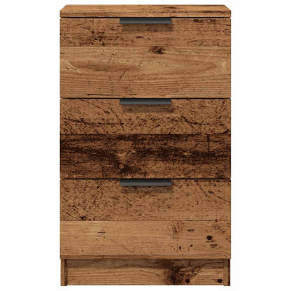 Mesas de cabeceira 2 pcs derivados de madeira madeira velha