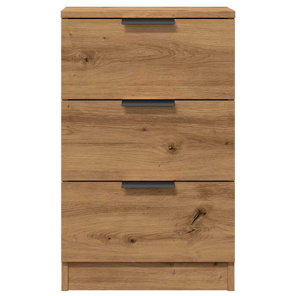 Mesa cabeceira 40x36x65 cm derivados madeira carvalho artisiano