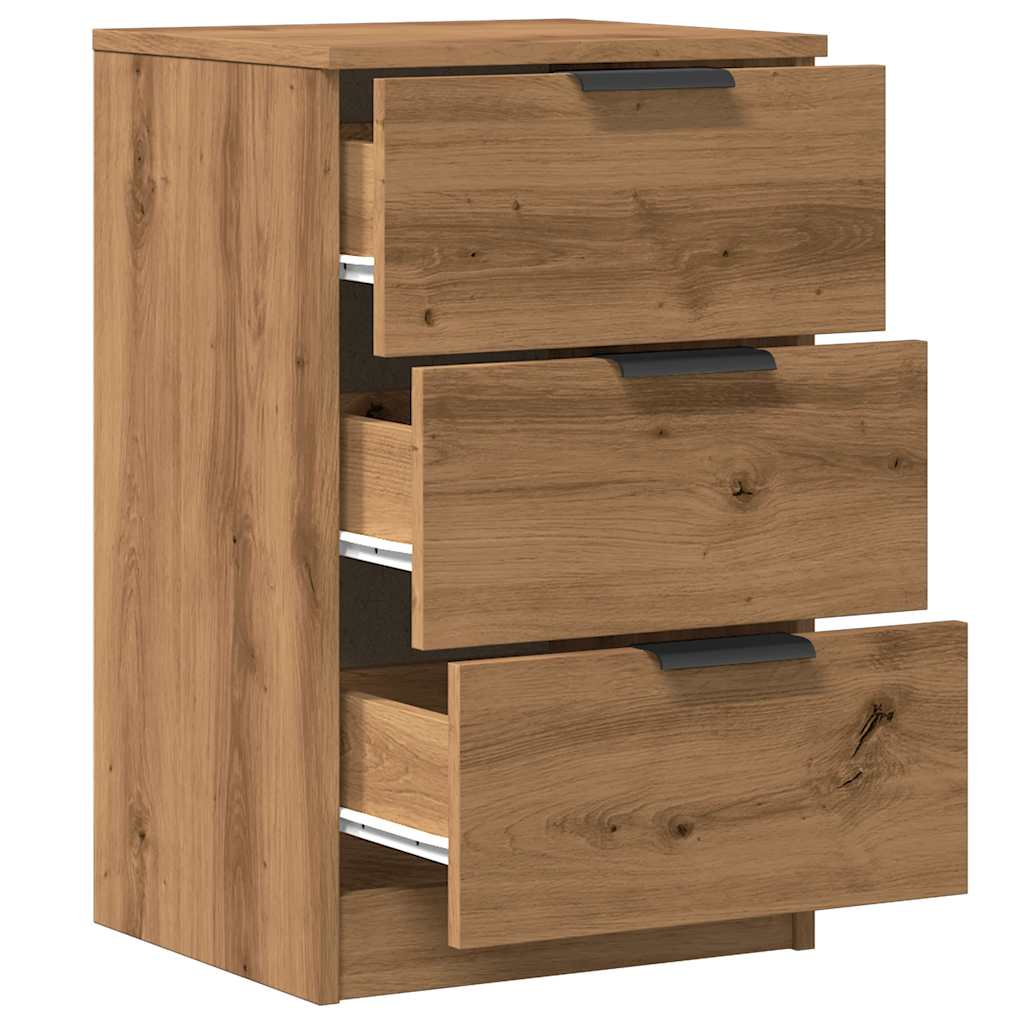 Mesa cabeceira 40x36x65 cm derivados madeira carvalho artisiano