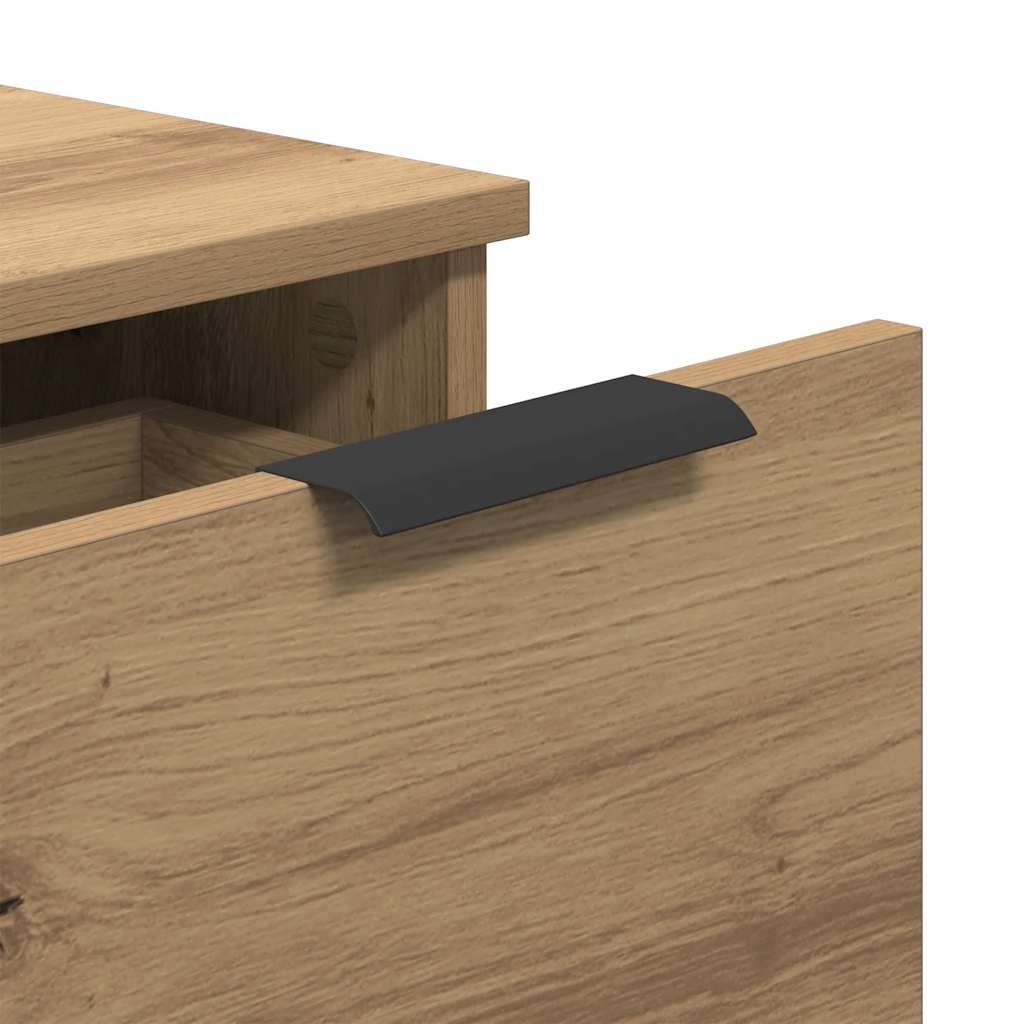 Aparador 30x30x70 cm derivados madeira cor carvalho artisiano