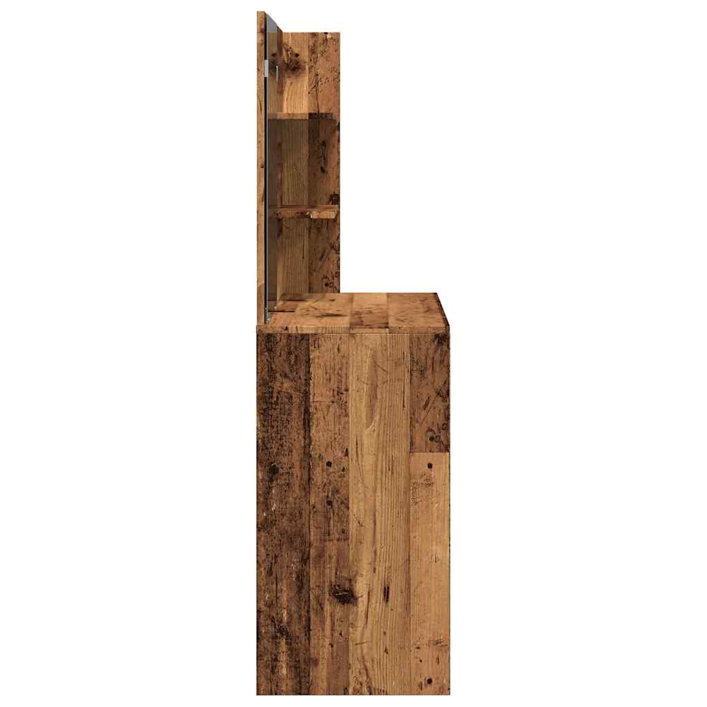 Toucador com espelho madeira velha 74,5x40x141 cm