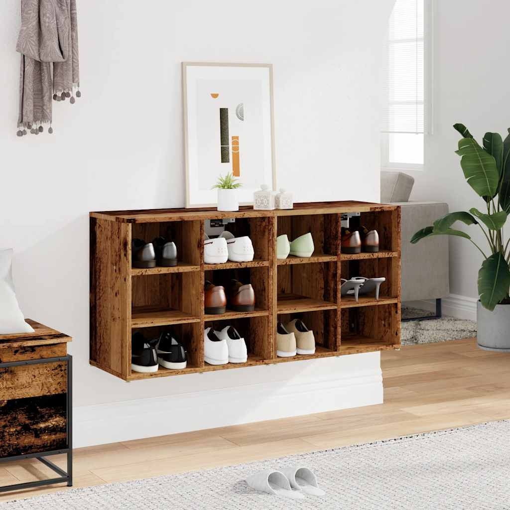 Sapateiras 2 pcs madeira velha 52x30x50 cm