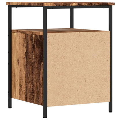 Mesas de cabeceira 2 pcs derivados de madeira madeira velha