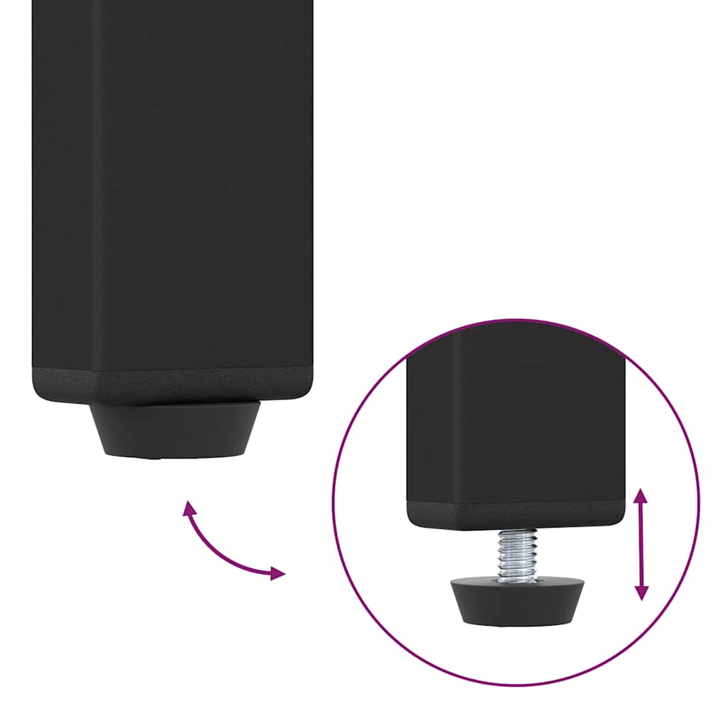 Mesas de cabeceira 2pcs derivados de madeira carvalho artisiano