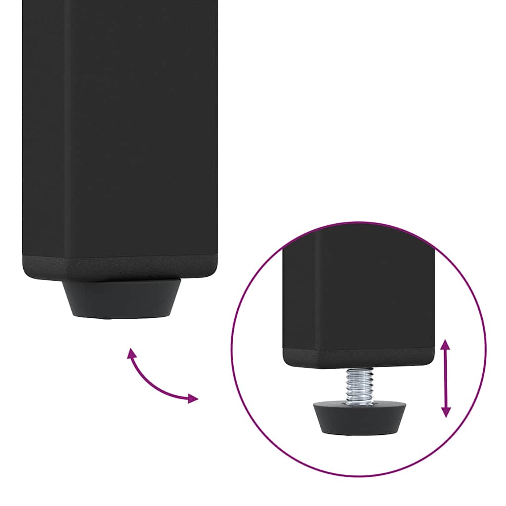 Mesas de cabeceira 2pcs derivados de madeira carvalho artisiano
