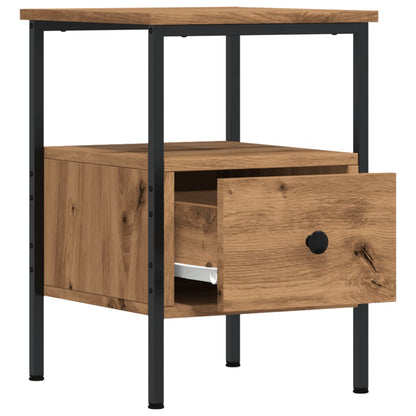 Mesa cabeceira 34x36x50 cm derivados madeira carvalho artisiano