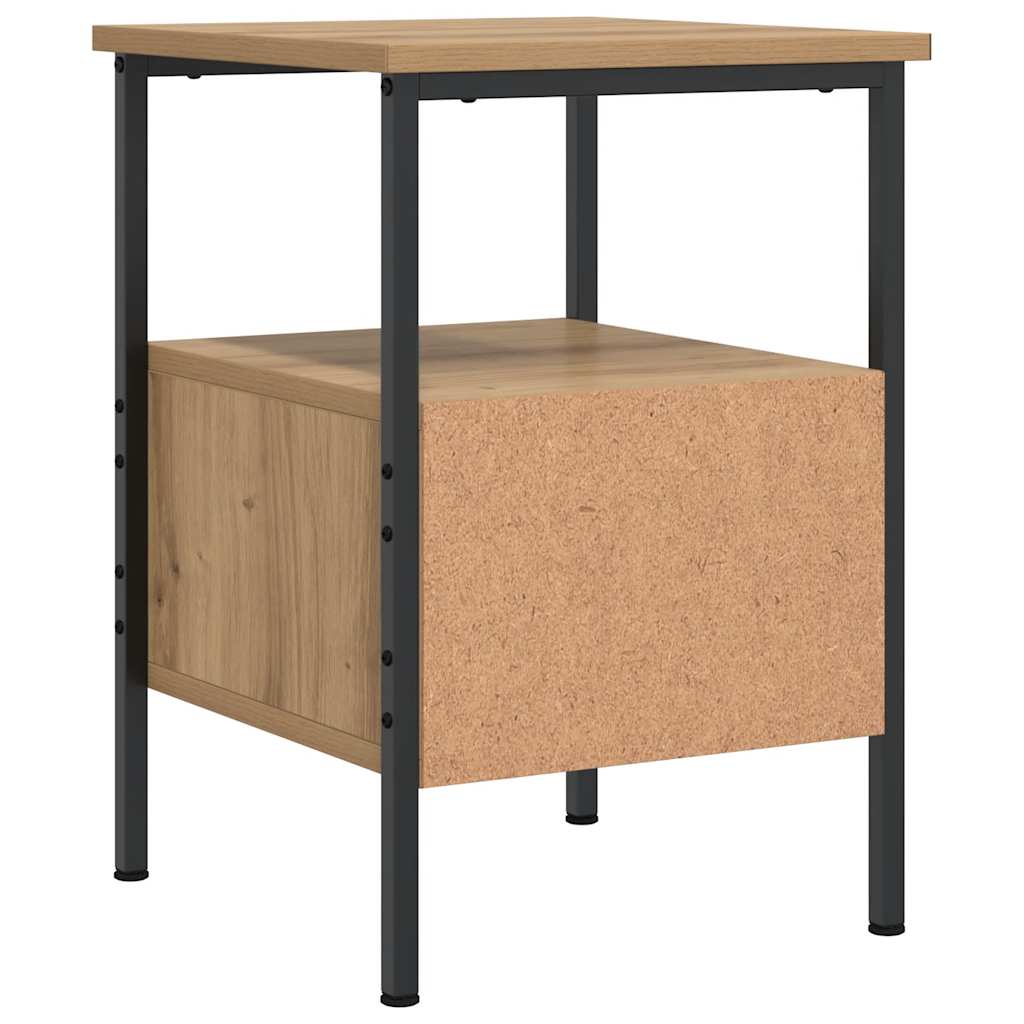 Mesa cabeceira 34x36x50 cm derivados madeira carvalho artisiano