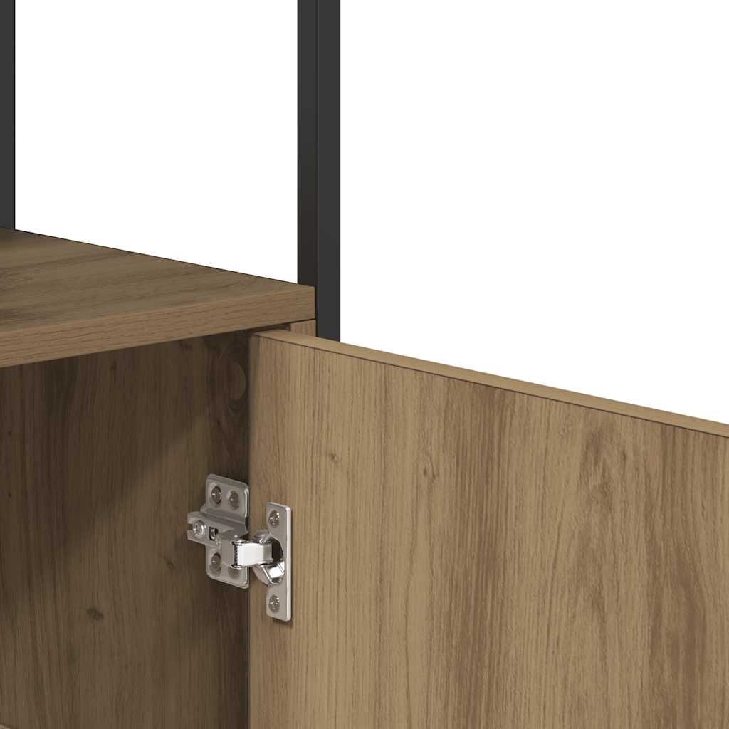 Aparador 70x30x80 cm derivados de madeira carvalho artisiano