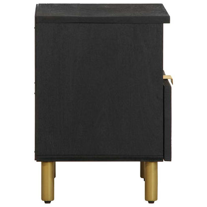 Mesa de cabeceira 40x33x46 cm derivados de madeira preto