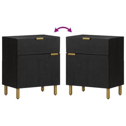 Mesa de cabeceira 50x33x60 cm derivados de madeira preto