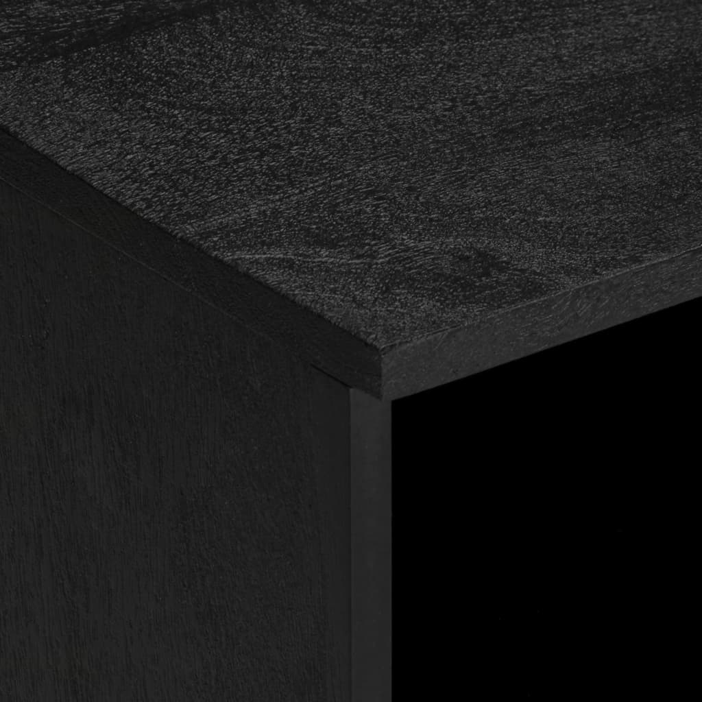 Móvel de TV de derivados de madeira preto 100x33x46 cm