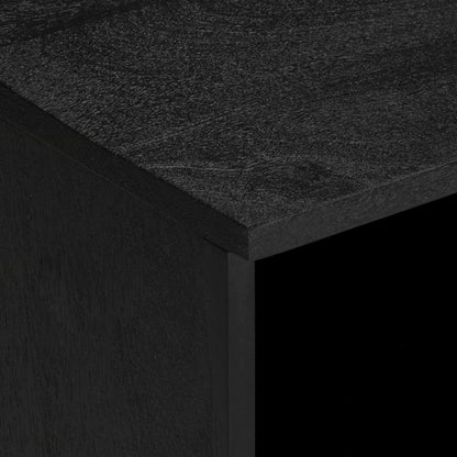 Móvel de TV de derivados de madeira preto 100x33x46 cm