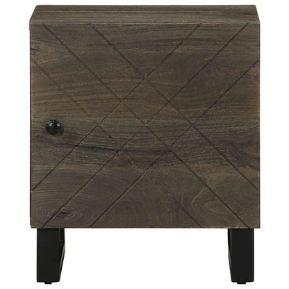 Mesa de cabeceira 40x33x46 cm madeira de mangueira maciça preto