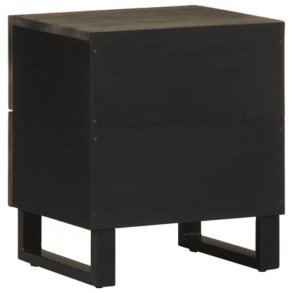 Mesa de cabeceira 40x33x46 cm madeira de mangueira maciça preto