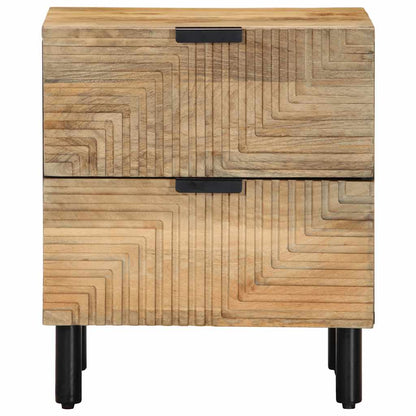 Armário de cabeceira castanho 40x33x46 cm manga madeira maciça
