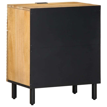 Mesa de cabeceira 50x33x60 cm madeira de mangueira maciça